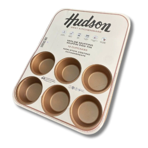 HUDSON ASAD. MUFFIN COBRE x12