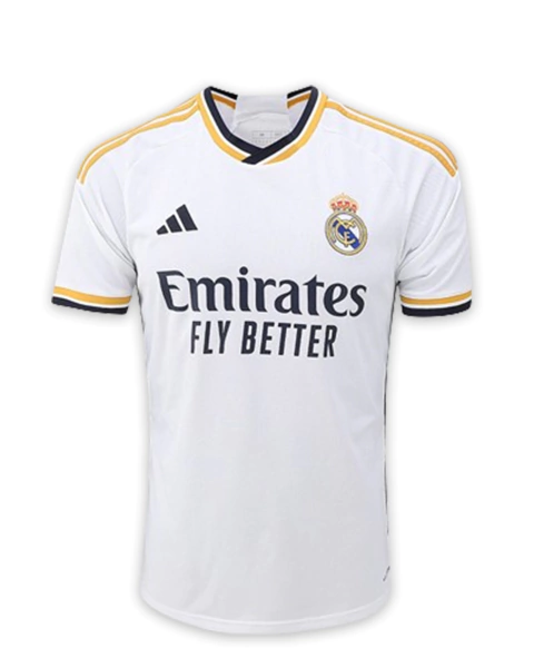 Camisa Real Madrid Home 23/24 Torcedor Adidas Masculino - Branco