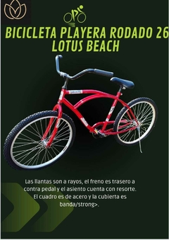 Bicicleta playera rodado 26 Beach