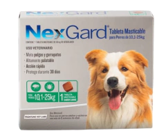 Pastilla NexGard 10-25kg (pulgas y garrapatas)