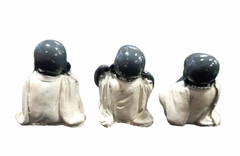 Imagen de Buda Bebe Trio Ciego Sordo Mudo Resina Deco