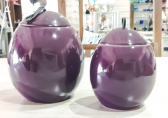 Set por 2 Jarrones con tapas Uvas
