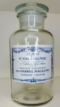 Frasco de Vidrio Deco Eau de Cologne.