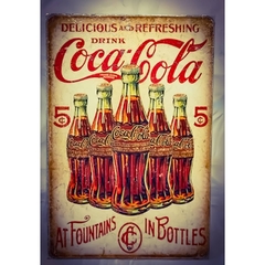 Chapa vintage Coca-Cola