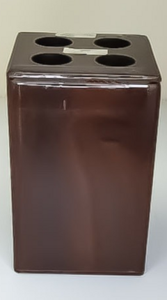 Porta cepillo de dientes de madera