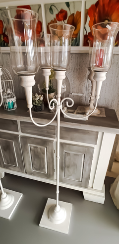 Set porta velas Candelabro alto.