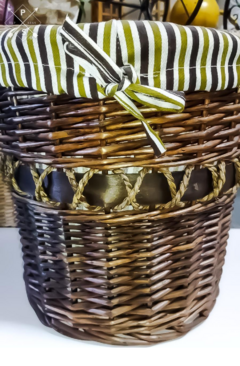 Cesto de ropa chocolate