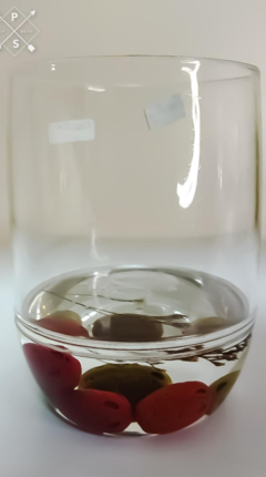 Vaso Frutos rojos.