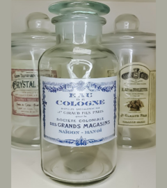Frasco de Vidrio Deco Eau de Cologne. - comprar online