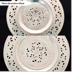Plato decorativo metal estilo Marroquí - comprar online