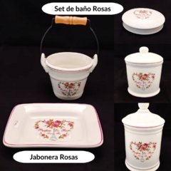 Frascos algodeneros Rosas