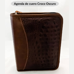 Sobre agenda Carpeta de oficio Cuero Croco. - tienda online