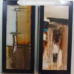 Cuadro Abstracto Marrón - comprar online