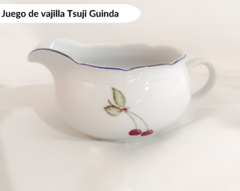 Juego de platos porcelana Tsuji modelo Guinda. en internet