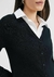 Cardigan em Tricô Hering - preto