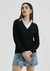 Cardigan em Tricô Hering - preto - comprar online