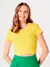 Blusa Cropped Ribana Canelada Hering