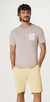Bermuda Básica HERING Masculina Chino Em Sarja - Amarelo