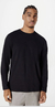 Camiseta HERING Básica Masculina Manga Longa World - Preto
