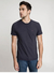 CAMISETA TOMMY HILFIGER CLÁSSICA GOLA C / Preta