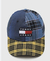 Boné Tommy Jeans Xadrez Azul/Amarelo - comprar online