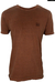 Camiseta Ellus Washed Classic Masculina / marrom estonada
