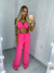 Calça Reta Rosa - comprar online