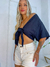 Blusa Cropped Transpassada Hering