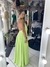 Vestido Longo Frente Única Amarração na internet