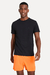 T shirt RESERVA / preta com bordado preto - comprar online