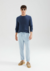 Suéter HERING Básico Masculino Regular - Azul - comprar online