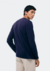 Camiseta HERING Básica Masculina Manga Longa World - Azul na internet