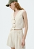 Colete feminino cropped em viscose na internet