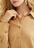 Camisa feminina alongada manga longa com linho Hering
