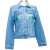 Chaqueta Clasica Corta con diseño de Cayenas rosada, moradas y blanca - comprar online