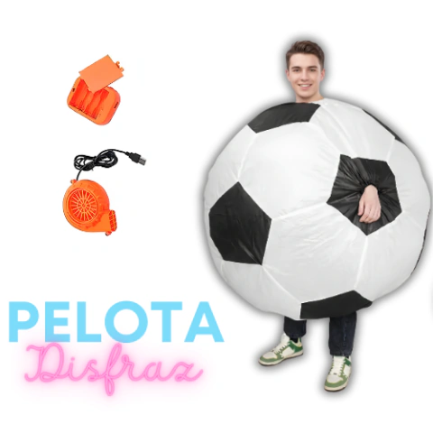 DISFRAZ INFLABLE PELOTA FUTBOL