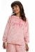 Pijama de Inverno Infantil Feminino em Fleece - Lovely Rosa na internet