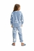 Pijama de Inverno Infantil Feminino em Fleece - Estrela Azul na internet