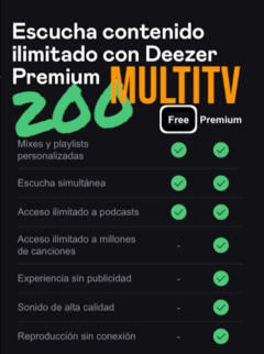 Deezer Premium pago único