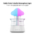 Humidificador de ar de chuva de cogumelo Luz noturna colorida Difusor elétrico