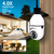 Imagem do Câmera Wifi IP Sem Fio Giratória 360 Com Encaixe Lampada Bocal Rosca Yoosee