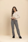 Pijama Manga Longa Feminino Algodão - Grid