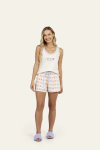 Pijama Feminino de Regata "amor gera amor"
