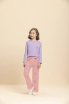 Pijama Infantil Feminino Manga Longa Corações