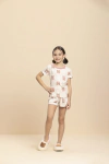 Pijama Infantil Feminino Manga Curta Ursinhos