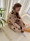 Pijama Soft Feminino - Poá Bege