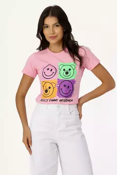 T-SHIRT SELECT FUNNY INTERVIEW - COR ROSA BEBE - comprar online