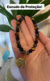 Pulseira de Pedra Natural - ESCUDO DE PROTEÇÃO