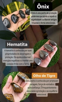 Pulseira de Pedra Natural - ESCUDO DE PROTEÇÃO - comprar online