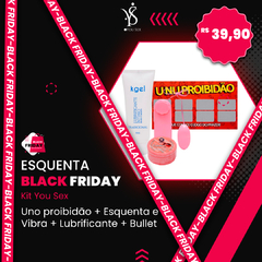 Kit Uno proibidão + esquenta e vibra + lubrificante + bullet
